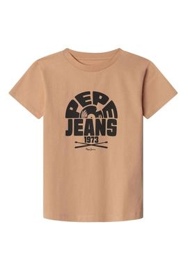 Camiseta Pepe Jeans Griffith laranja para criança