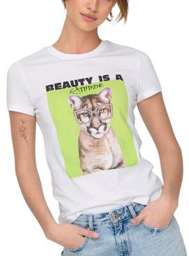 Camiseta estampada Only Vibe para mulher