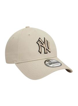 Boné New Era Outline bege para homen e mulher