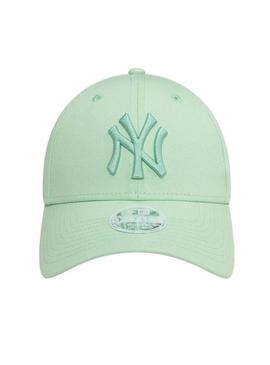 Boné New Era NOS league verde menta para mulher.