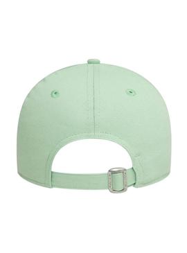 Boné New Era NOS league verde menta para mulher.