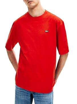 T-Shirt Lacoste Live Vermelho Para Homem