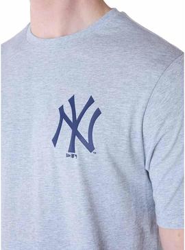 Camiseta New Era Yankees cinza para homem