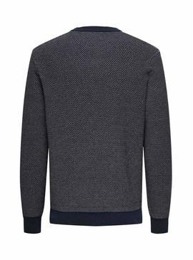 Camisola Only and Sons Morgan em azul marinho para homem