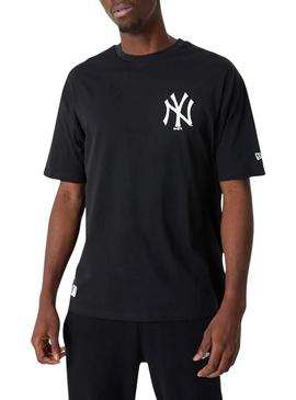 Camiseta New Era Neyyan preta para homem.