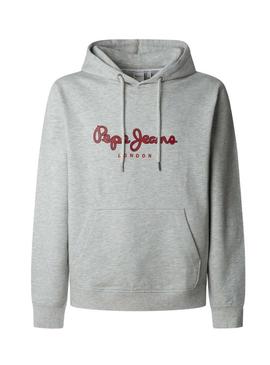 Moletom Pepe Jeans Duke cinza para homem.