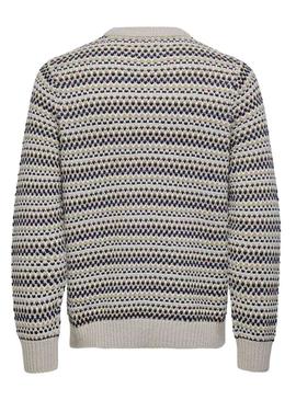 Camisola Only and Sons Musa cinza para homem
