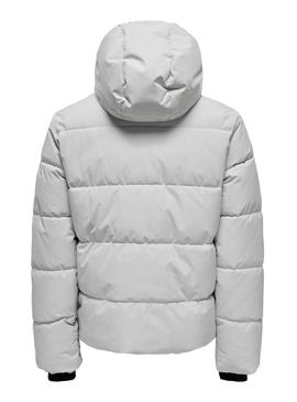 Jaqueta Only and Sons Selijah cinza para homem