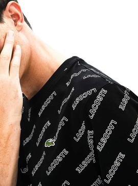 T-Shirt Lacoste Live Estampado Preto para Homem