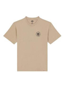Camiseta Dickies Wrench bege para homem.
