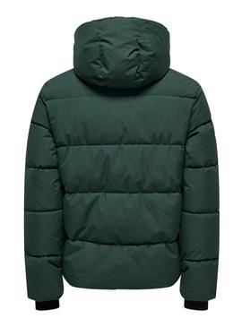 Jaqueta verde Only and Sons Selijah para homem.