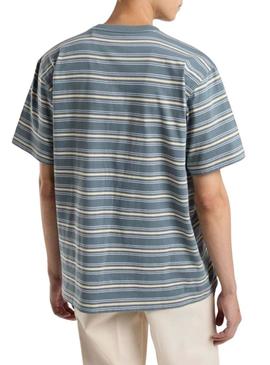 Camisa listrada Dickies Lewistown para homem.