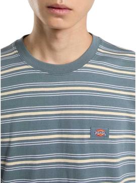 Camisa listrada Dickies Lewistown para homem.