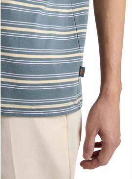 Camisa listrada Dickies Lewistown para homem.