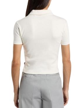 Camisa Dickies Tallasse branca para mulher.