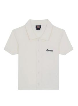 Camisa Dickies Tallasse branca para mulher.
