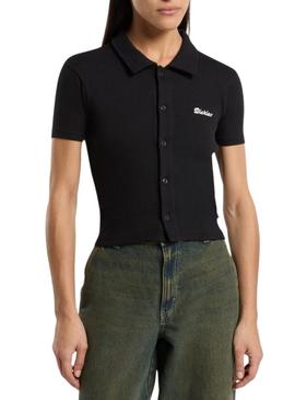 Polo Dickies Tallasse preto para mulher.