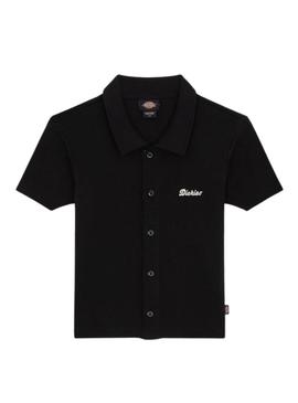Polo Dickies Tallasse preto para mulher.
