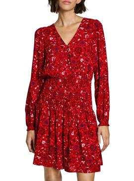 Vestido Pepe Jeans Cecile vermelho para mulher