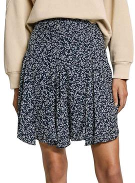 Saia Pepe Jeans Cassandra azul marinho para mulher