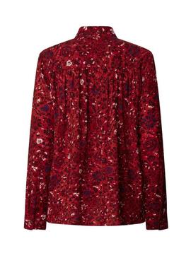 Camisa Pepe Jeans Carly vermelha para mulher.