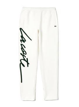 Lacoste Live Calça de assinatura unisex Branco