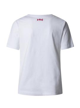Camiseta Pepe Jeans Rumer branca para mulher.