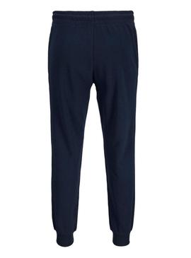 Calça Jack and Jones Gordon azul-marinho para homem.