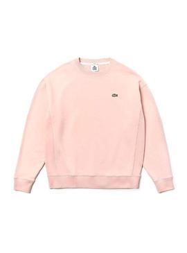 Sweat Lacoste Live Rosa de pelúcia unissex