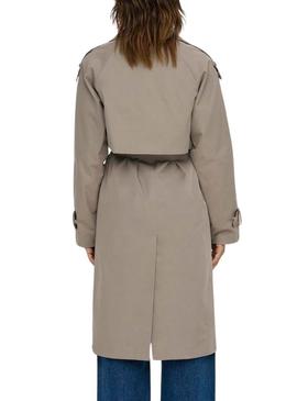 Trench Only Saga marrom para mulher
