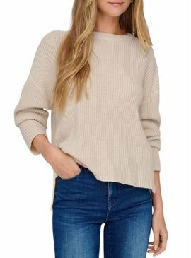 Camisola Lluna beige apenas para mulher