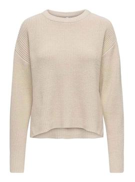Camisola Lluna beige apenas para mulher
