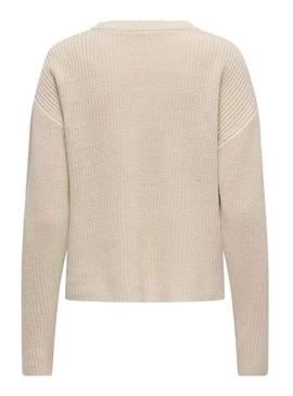 Camisola Lluna beige apenas para mulher