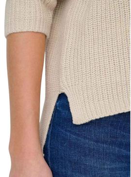 Camisola Lluna beige apenas para mulher