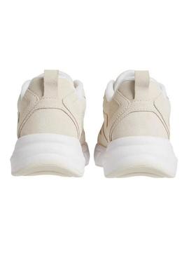 Sapatilhas Calvin Klein Low bege para mulher.