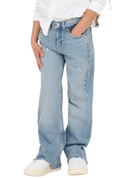 Calça jeans Only Kids Juicy clara para menina.