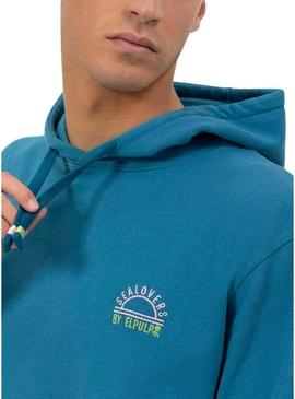 Moletom El Pulpo Sealovers azul safira para homem.