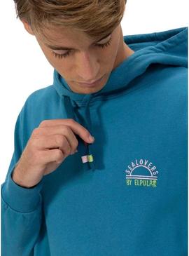 Moletom El Pulpo Sealovers azul safira para homem.