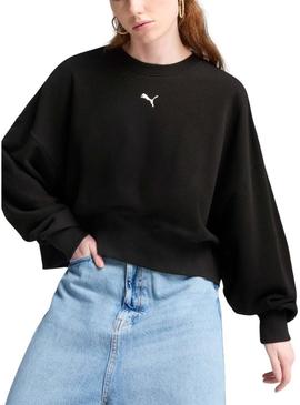 Moletom Puma Wardrobe preto para mulher.