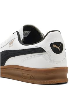 Sapatilhas Puma Indoor brancas para homem.