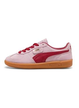 Sapatilhas Puma Palermo rosa para mulher.