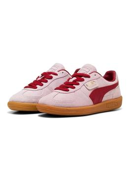 Sapatilhas Puma Palermo rosa para mulher.
