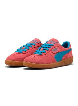 Sapatilhas Puma Palermo vermelhas para mulher.