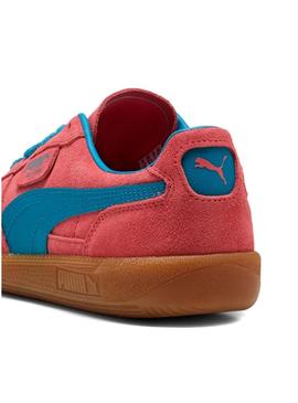 Sapatilhas Puma Palermo vermelhas para mulher.