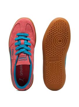 Sapatilhas Puma Palermo vermelhas para mulher.