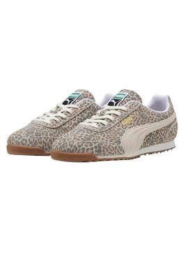 Tênis Puma Arizona de leopardo para mulher.