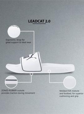 Chinelos Puma Leadcat branco para mulher e homem