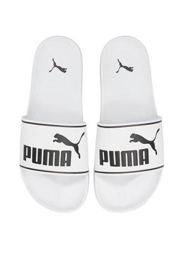 Chinelos Puma Leadcat branco para mulher e homem