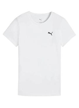 Camiseta Puma slim fit branca para mulher.