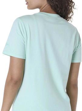 Camiseta New Era Athletics turquesa para mulher